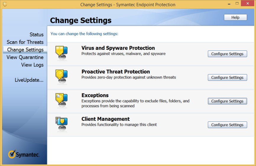 symantec endpoint protection definition update